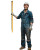 Laughing Industrial Worker Vinyl Car Decal Sticker – Waterproof & UV-Resistant 8"