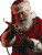 Santa With Whip Vinyl Car Decal Sticker – Waterproof & UV-Resistant 8"