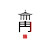 玄 Pavilion Logo Vinyl Car Decal Sticker – Waterproof & UV-Resistant 8"