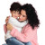 Mother Hugging Son Vinyl Car Decal Sticker – Waterproof & UV-Resistant 8"