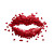 Kiss-Shaped Mouth Vinyl Car Decal Sticker – Waterproof & UV-Resistant 8"
