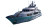 Luxury Superyacht Sailing Vinyl Car Decal Sticker – Waterproof & UV-Resistant 8"