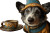 Wizard Corgi Coffee Vinyl Car Decal Sticker – Waterproof & UV-Resistant 8"