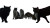 Street Cats Gathering Vinyl Car Decal Sticker – Waterproof & UV-Resistant 8"