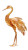 Golden Crystal Crane Vinyl Car Decal Sticker – Waterproof & UV-Resistant 8"
