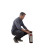 Man With Fire Extinguisher Vinyl Car Decal Sticker – Waterproof & UV-Resistant 8"
