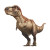 Trex Side View Vinyl Car Decal Sticker – Waterproof & UV-Resistant 8"
