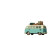 Retro Camper Van Vinyl Car Decal Sticker – Waterproof & UV-Resistant 8"