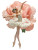 Graceful Ballerina Peony Vinyl Car Decal Sticker – Waterproof & UV-Resistant 8"