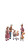 Miniature Family Shopping Vinyl Car Decal Sticker – Waterproof & UV-Resistant 8"