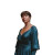 Elegant Teal Gown Vinyl Car Decal Sticker – Waterproof & UV-Resistant 8"