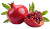 Pomegranate Cut Vinyl Car Decal Sticker – Waterproof & UV-Resistant 8"
