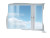 Foggy Window Icon Vinyl Car Decal Sticker – Waterproof & UV-Resistant 8"