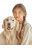 Happy Girl With Dog Vinyl Car Decal Sticker – Waterproof & UV-Resistant 8"