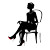 Elegant Silhouette Woman V3 Vinyl Car Decal Sticker – Waterproof & UV-Resistant 8"