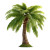 Cute Palm Tree Vinyl Car Decal Sticker – Waterproof & UV-Resistant 8"