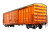 Orange Freight Car Vinyl Car Decal Sticker – Waterproof & UV-Resistant 8"
