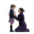 Nanny Adjusts Scarf Vinyl Car Decal Sticker – Waterproof & UV-Resistant 8"