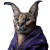 Wizard Caracal Cat Vinyl Car Decal Sticker – Waterproof & UV-Resistant 8"