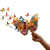 Kid'S Butterfly Magic Vinyl Car Decal Sticker – Waterproof & UV-Resistant 8"