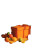 Orange Gift Box Vinyl Car Decal Sticker – Waterproof & UV-Resistant 8"