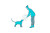 Glowing Dog Play Vinyl Car Decal Sticker – Waterproof & UV-Resistant 8"