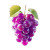 Purple Grape Icon Vinyl Car Decal Sticker – Waterproof & UV-Resistant 8"