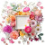 Flower Frame Vinyl Car Decal Sticker – Waterproof & UV-Resistant 8"