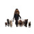 Woman Walking Dogs Vinyl Car Decal Sticker – Waterproof & UV-Resistant 8"