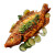 Fried Fish Platter Vinyl Car Decal Sticker – Waterproof & UV-Resistant 8"