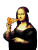 Mona Lisa Pizza Vinyl Car Decal Sticker – Waterproof & UV-Resistant 8"