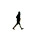 Silhouette Runner Crossing Vinyl Car Decal Sticker – Waterproof & UV-Resistant 8"