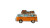 Vintage Camper Van Vinyl Car Decal Sticker – Waterproof & UV-Resistant 8"