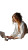 Focused Woman Working Vinyl Car Decal Sticker – Waterproof & UV-Resistant 8"