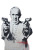 Pope With Glocks Vinyl Car Decal Sticker – Waterproof & UV-Resistant 8"