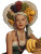 Carmen Miranda Vinyl Car Decal Sticker – Waterproof & UV-Resistant 8"