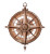 Old Compass Design Vinyl Car Decal Sticker – Waterproof & UV-Resistant 8"