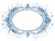 Floral Oval Frame Vinyl Car Decal Sticker – Waterproof & UV-Resistant 8"
