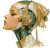 Sorayama Android Portrait Vinyl Car Decal Sticker – Waterproof & UV-Resistant 8"