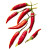 Spicy Chili Peppers Vinyl Car Decal Sticker – Waterproof & UV-Resistant 8"