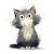 Cute Cat V22 Vinyl Car Decal Sticker – Waterproof & UV-Resistant 8"