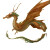 Copper Dragon Soaring Vinyl Car Decal Sticker – Waterproof & UV-Resistant 8"