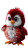 Chubby Red Penguin Vinyl Car Decal Sticker – Waterproof & UV-Resistant 8"