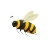 Flying Bee Vinyl Car Decal Sticker – Waterproof & UV-Resistant 8"