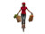 Unicyclist Balancing Vinyl Car Decal Sticker – Waterproof & UV-Resistant 8"