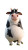 Lazy Cow Vinyl Car Decal Sticker – Waterproof & UV-Resistant 8"