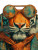 Tiger Yakuza Boss Vinyl Car Decal Sticker – Waterproof & UV-Resistant 8"