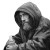 Homeless In Rain Vinyl Car Decal Sticker – Waterproof & UV-Resistant 8"