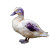 White Purple Duck Vinyl Car Decal Sticker – Waterproof & UV-Resistant 8"