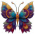 Fantasy Butterfly Vinyl Car Decal Sticker – Waterproof & UV-Resistant 8"